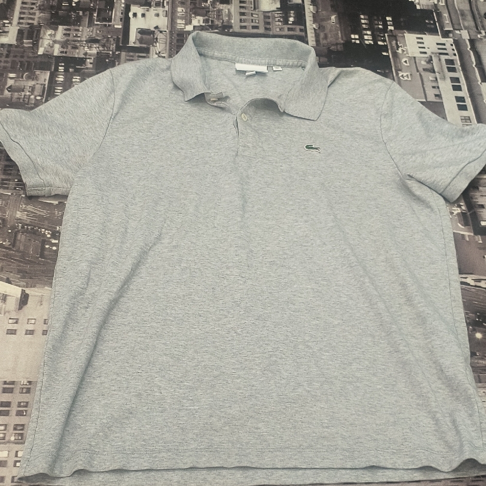 Lacoste Men's Light Gray Polo Shirt